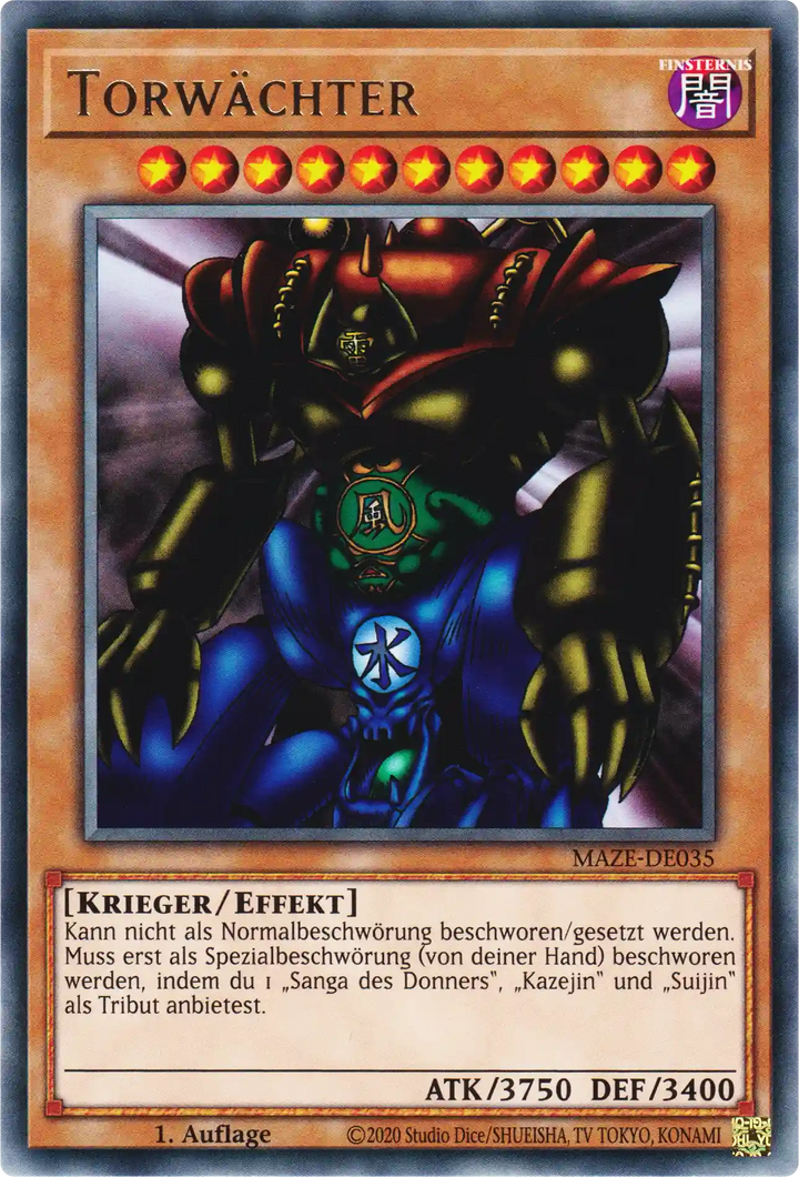Torwächter Yu-Gi-Oh! Karte MAZE-DE035 Rare