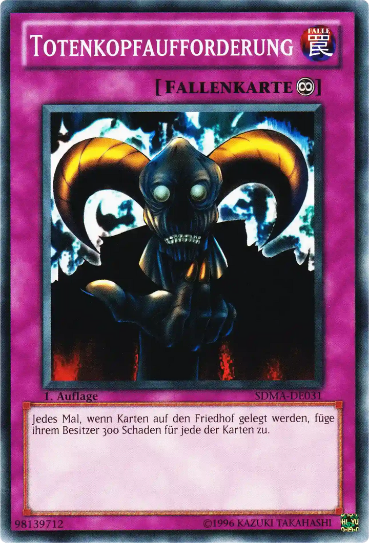 Totenkopfaufforderung Yu-Gi-Oh! Karte SDMA-DE031 Common