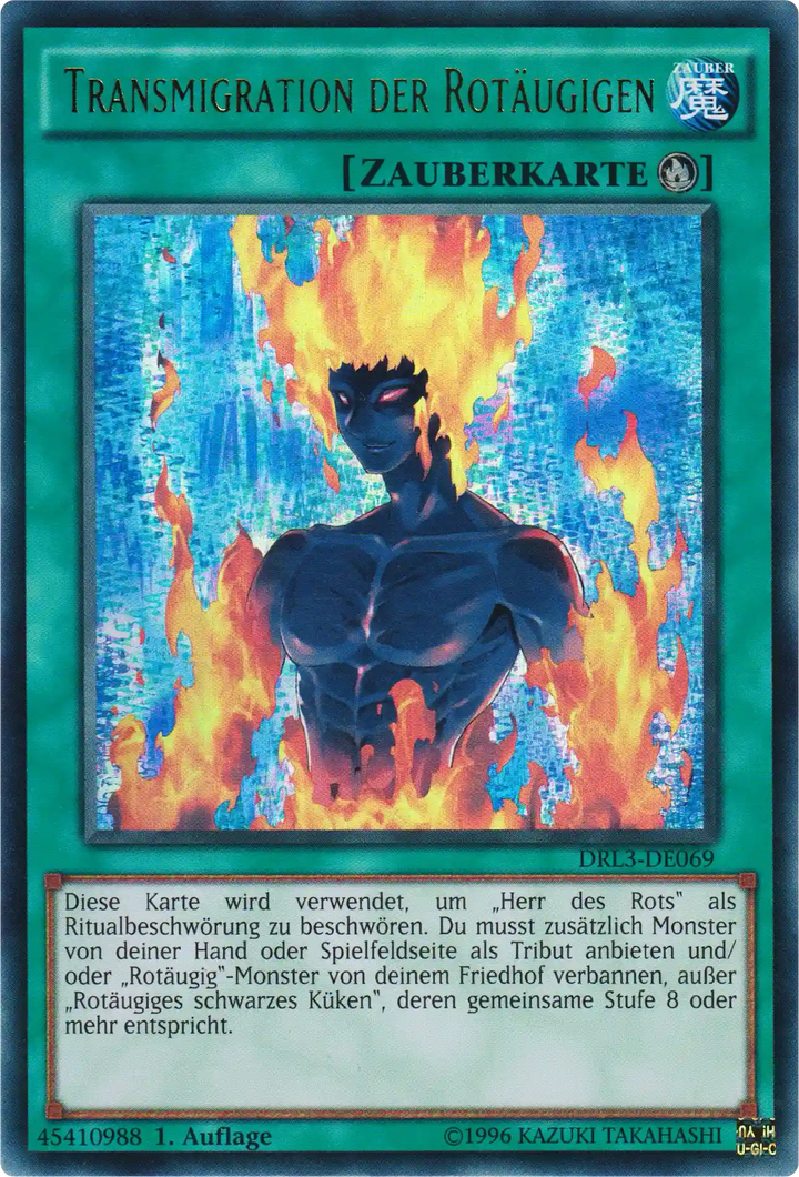 Transmigration der Rotäugigen Yu-Gi-Oh! Karte DRL3-DE069 Ultra Rare