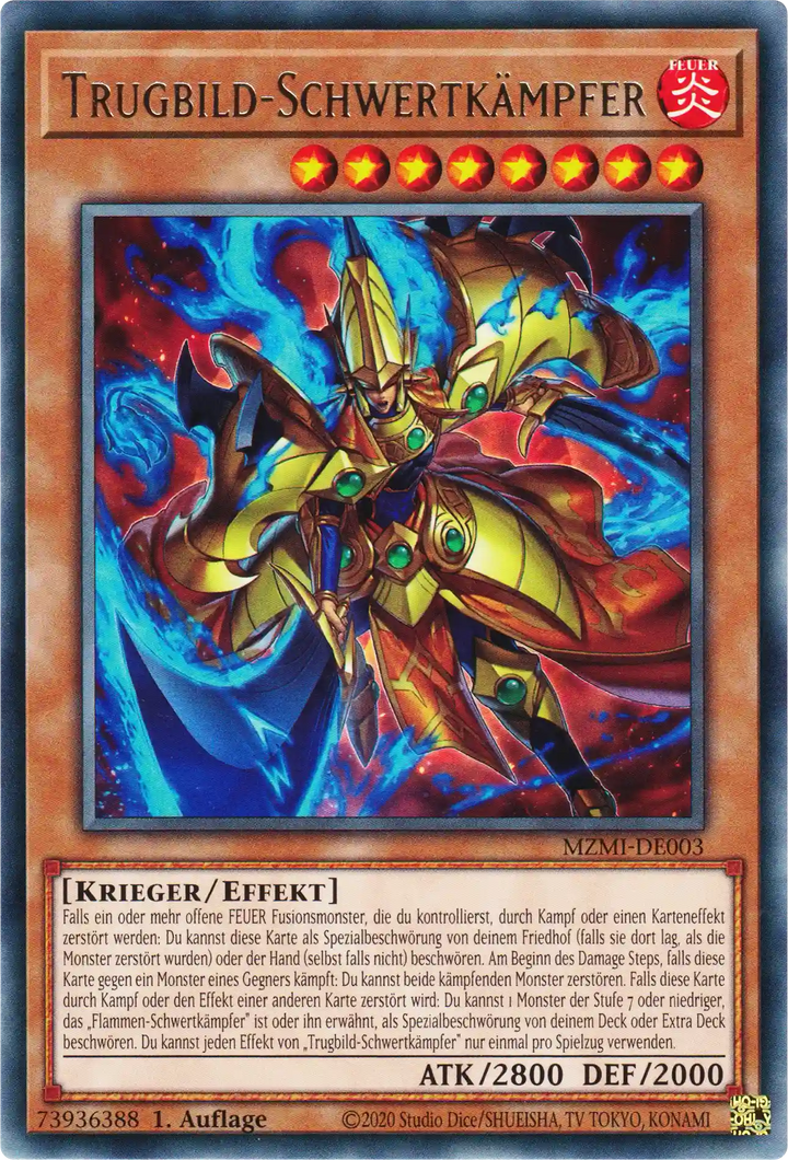 Trugbild-Schwertkämpfer Yu-Gi-Oh! Karte MZMI-DE003 Rare