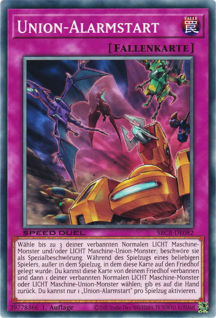 Union-Alarmstart Yu-Gi-Oh! Karte SBCB-DE082 Common
