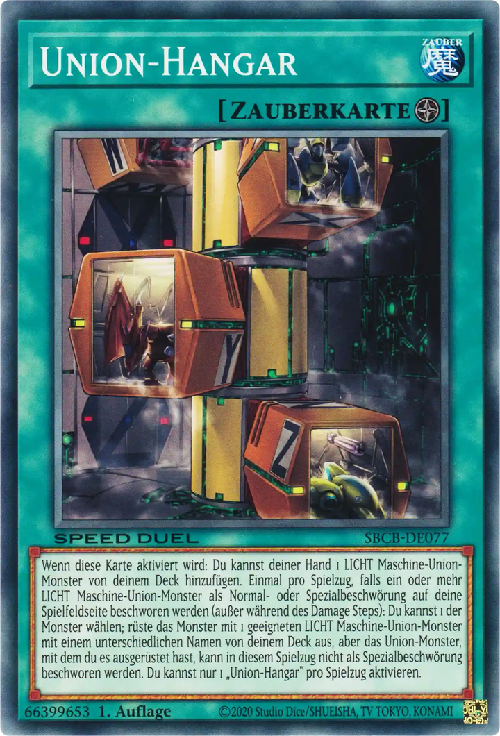 Union-Hangar Yu-Gi-Oh! Karte SBCB-DE077 Common