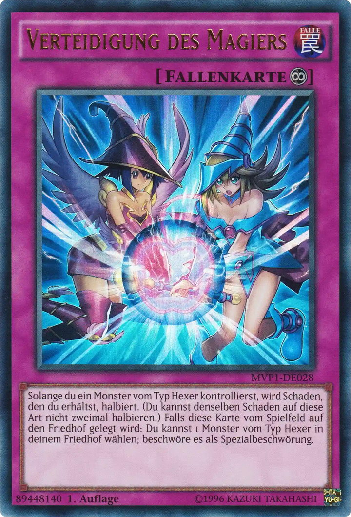 Verteidigung des Magiers Yu-Gi-Oh! Karte MVP1-DE028 Ultra Rare