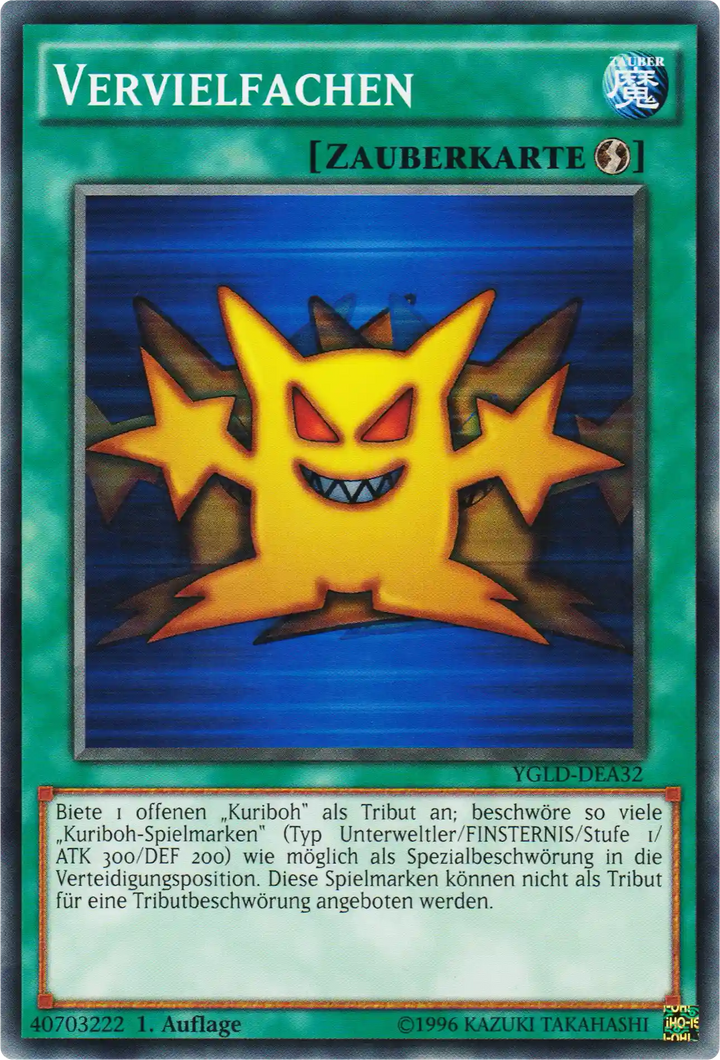 Vervielfachen Yu-Gi-Oh! Karte YGLD-DEA32 Common