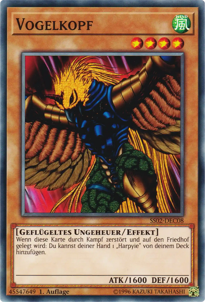 Vogelkopf Yu-Gi-Oh! Karte SS02-DEC08 Common