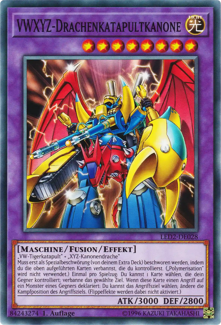 VWXYZ-Drachenkatapultkanone Yu-Gi-Oh! Karte LED2-DE028 Common