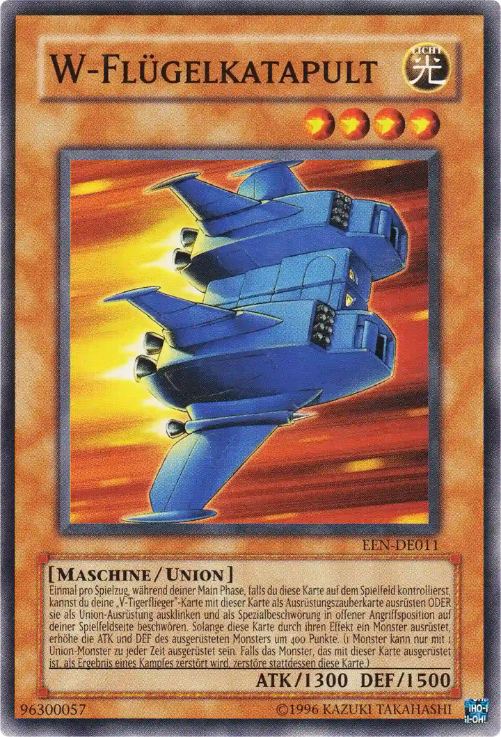 W-Flügelkatapult Yu-Gi-Oh! Karte EEN-DE011 Common