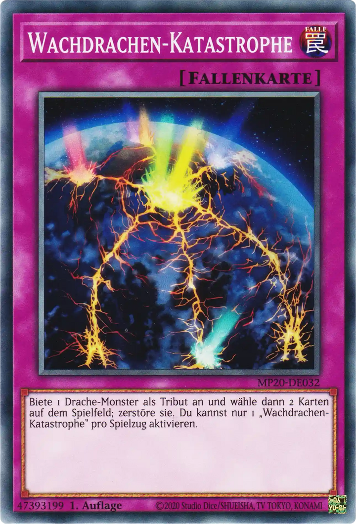 Wachdrachen-Katastrophe Yu-Gi-Oh! Karte MP20-DE032 Common