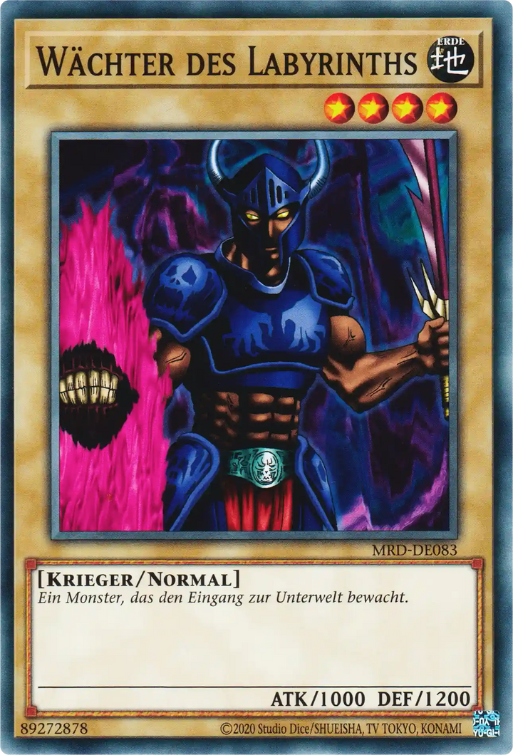 Wächter des Labyrinths Yu-Gi-Oh! Karte MRD-DE083 Common