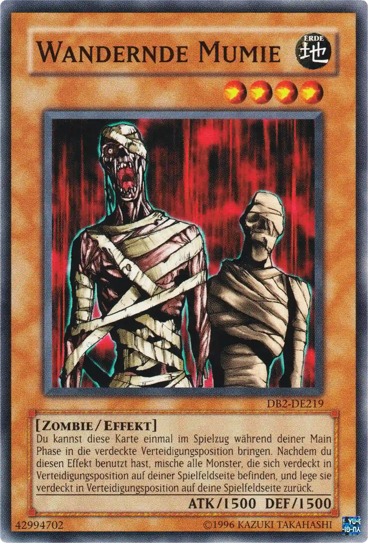 Wandernde Mumie Yu-Gi-Oh! Karte DB2-DE219 Common