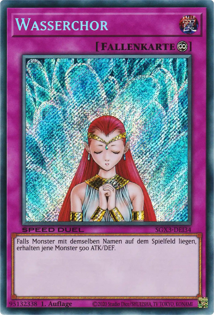 Wasserchor Yu-Gi-Oh! Karte SGX3-DEI34 Secret Rare