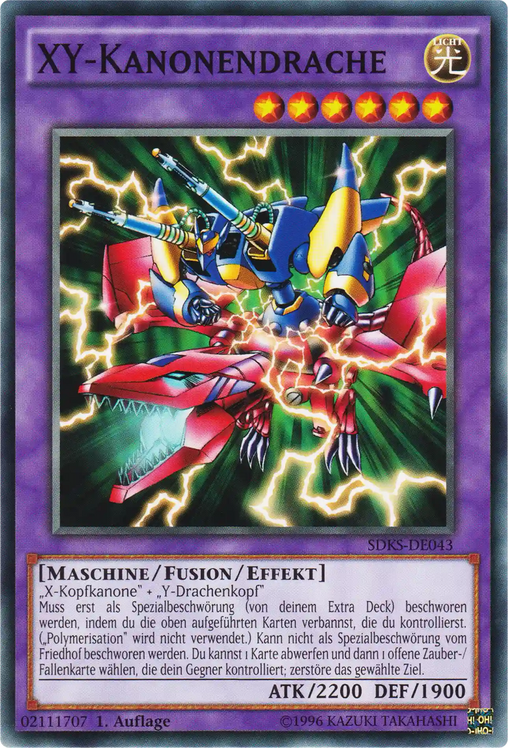 XY-Kanonendrache Yu-Gi-Oh! Karte SDKS-DE043 Common