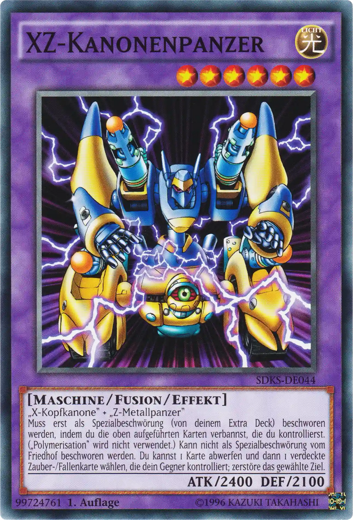 XZ-Kanonenpanzer Yu-Gi-Oh! Karte SDKS-DE044 Common