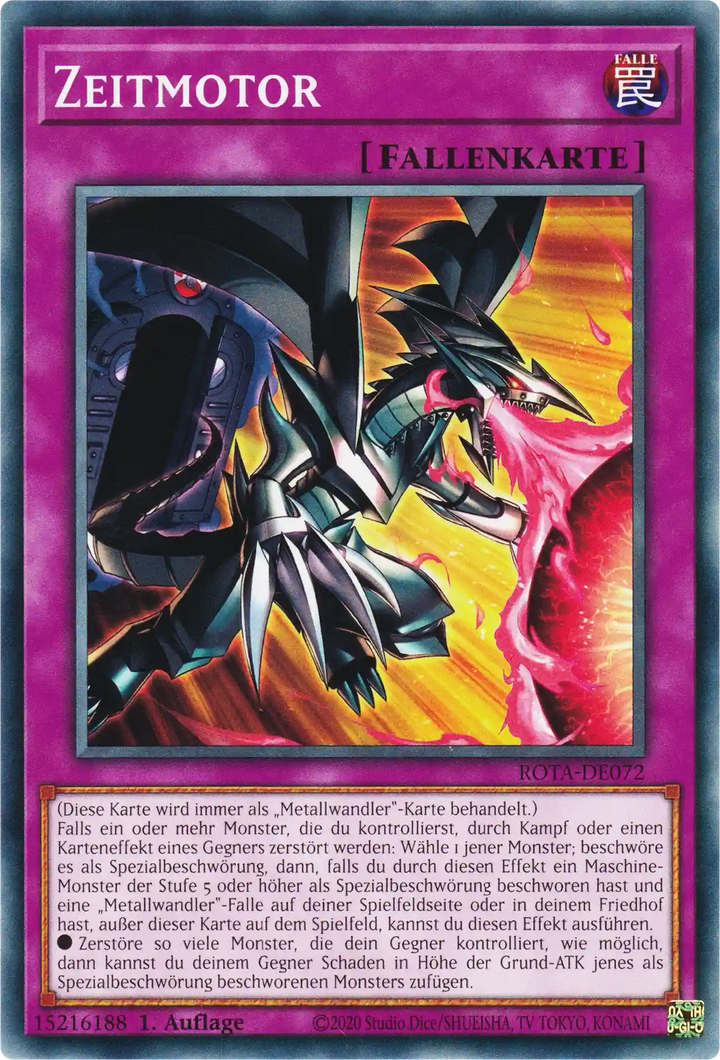 Zeitmotor Yu-Gi-Oh! Karte ROTA-DE072 Common