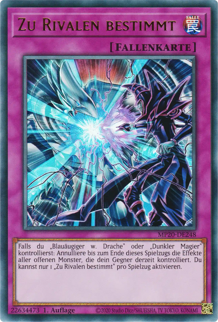 Zu Rivalen bestimmt Yu-Gi-Oh! Karte MP20-DE248 Ultra Rare