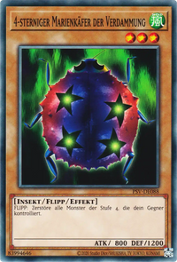 4-sterniger Marienkäfer der Verdammung Yu-Gi-Oh! Karte PSV-DE088 Common
