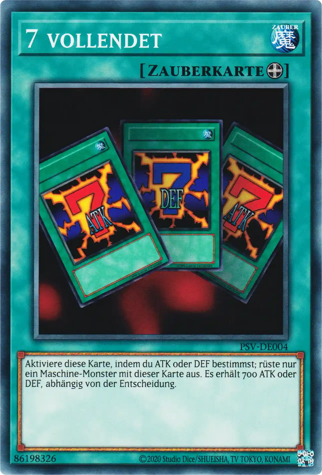 7 vollendet Yu-Gi-Oh! Karte PSV-DE004 Common