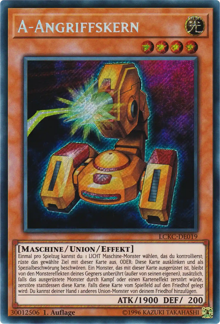 A-Angriffskern Yu-Gi-Oh! Karte LCKC-DE019 Secret Rare