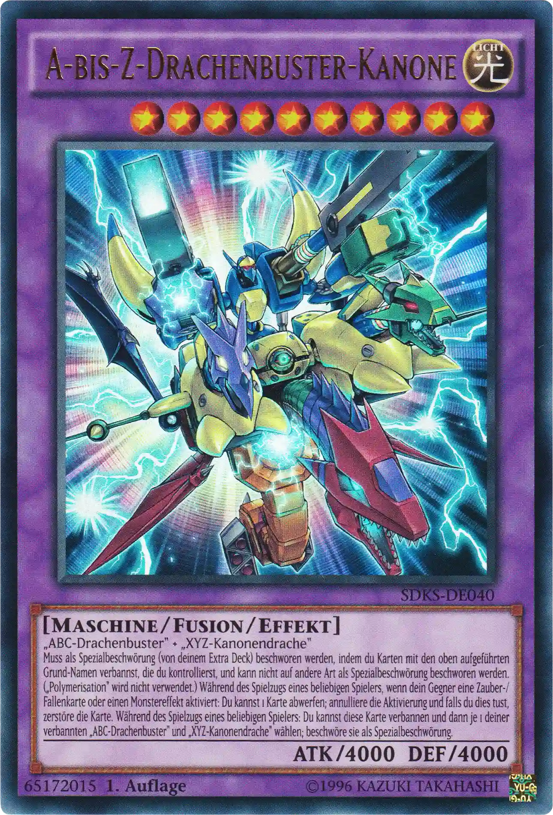 A-bis-Z-Drachenbuster-Kanone Yu-Gi-Oh! Karte SDKS-DE040 Ultra Rare