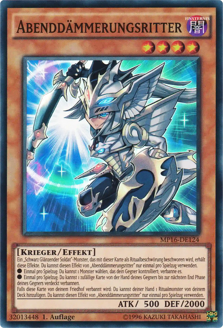 Abenddämmerungsritter Yu-Gi-Oh! Karte MP16-DE124 Super Rare