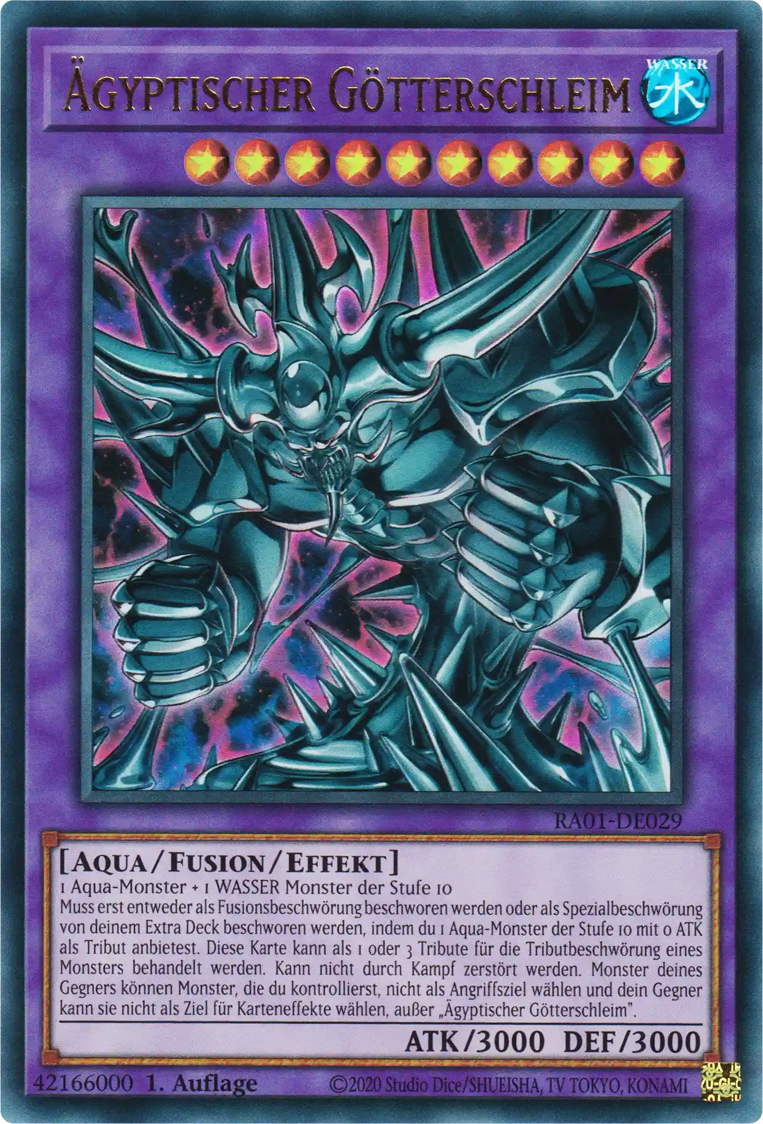 Ägyptischer Götterschleim Yu-Gi-Oh! Karte RA01-DE029 Ultra Rare