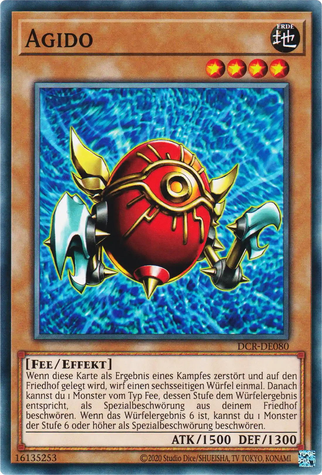 Agido Yu-Gi-Oh! Karte DCR-DE080 Common