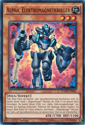 Alpha, Elektromagnetkrieger Yu-Gi-Oh! Karte SDMY-DE001 Super Rare