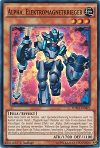 Alpha, Elektromagnetkrieger Yu-Gi-Oh! Karte SDMY-DE001 Super Rare