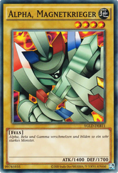 Alpha, Magnetkrieger Yu-Gi-Oh! Karte YGLD-DEB11 Common