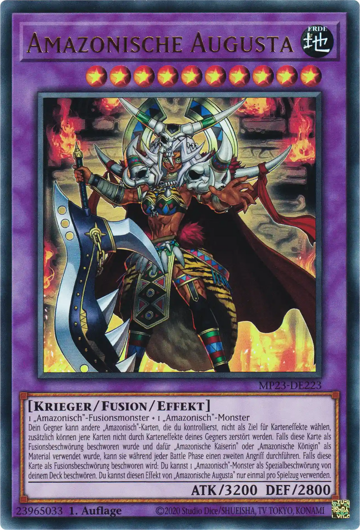Amazonische Augusta Yu-Gi-Oh! Karte MP23-DE223 Ultra Rare