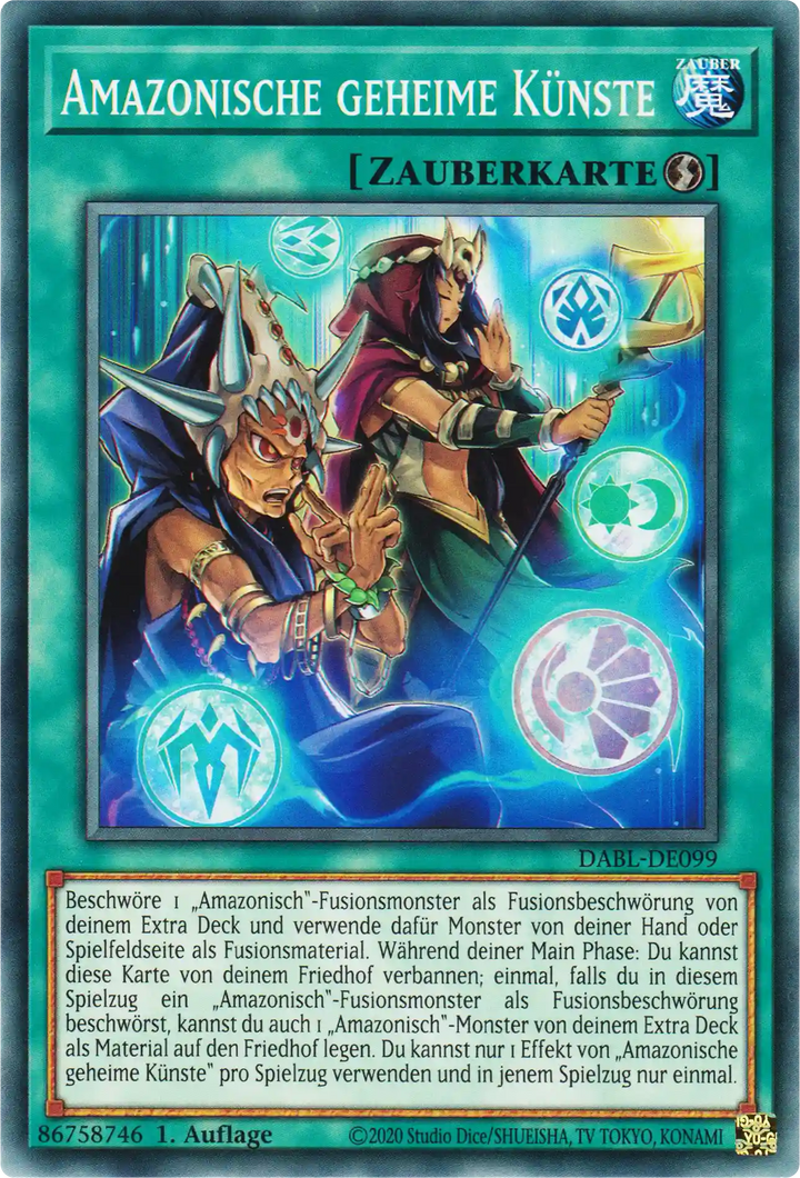 Amazonische geheime Künste Yu-Gi-Oh! Karte DABL-DE099 Common