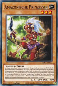 Amazonische Prinzessin Yu-Gi-Oh! Karte LDS1-DE022 Common