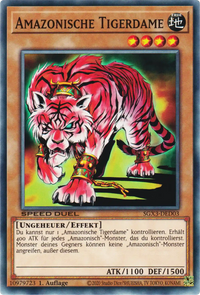 Amazonische Tigerdame Yu-Gi-Oh! Karte SGX3-DED03 Common