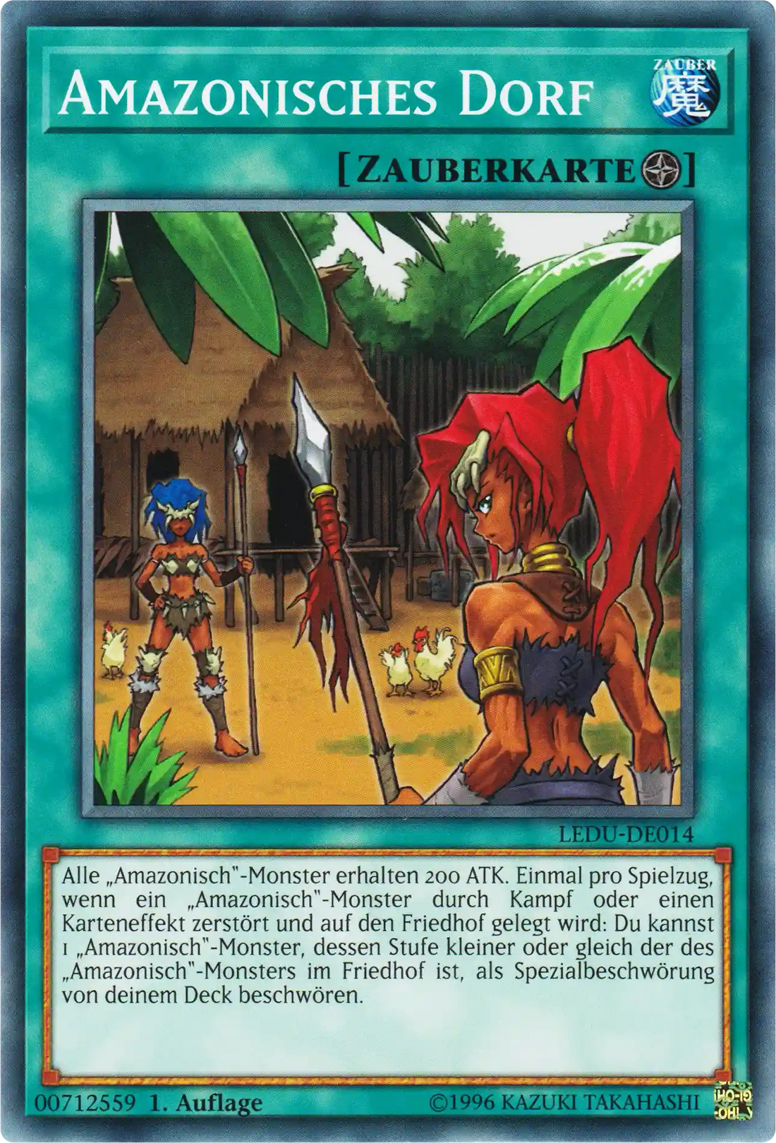 Amazonisches Dorf Yu-Gi-Oh! Karte LEDU-DE014 Common