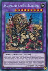 Amazonisches Schoßtier Ligerkönig Yu-Gi-Oh! Karte MP23-DE224 Secret Rare