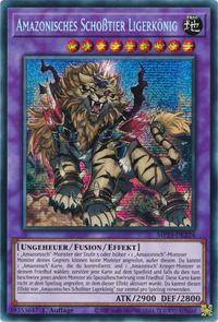 Amazonisches Schoßtier Ligerkönig Yu-Gi-Oh! Karte MP23-DE224 Secret Rare