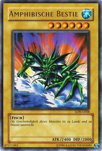 Amphibische Bestie Yu-Gi-Oh! Karte LON-G008 Rare