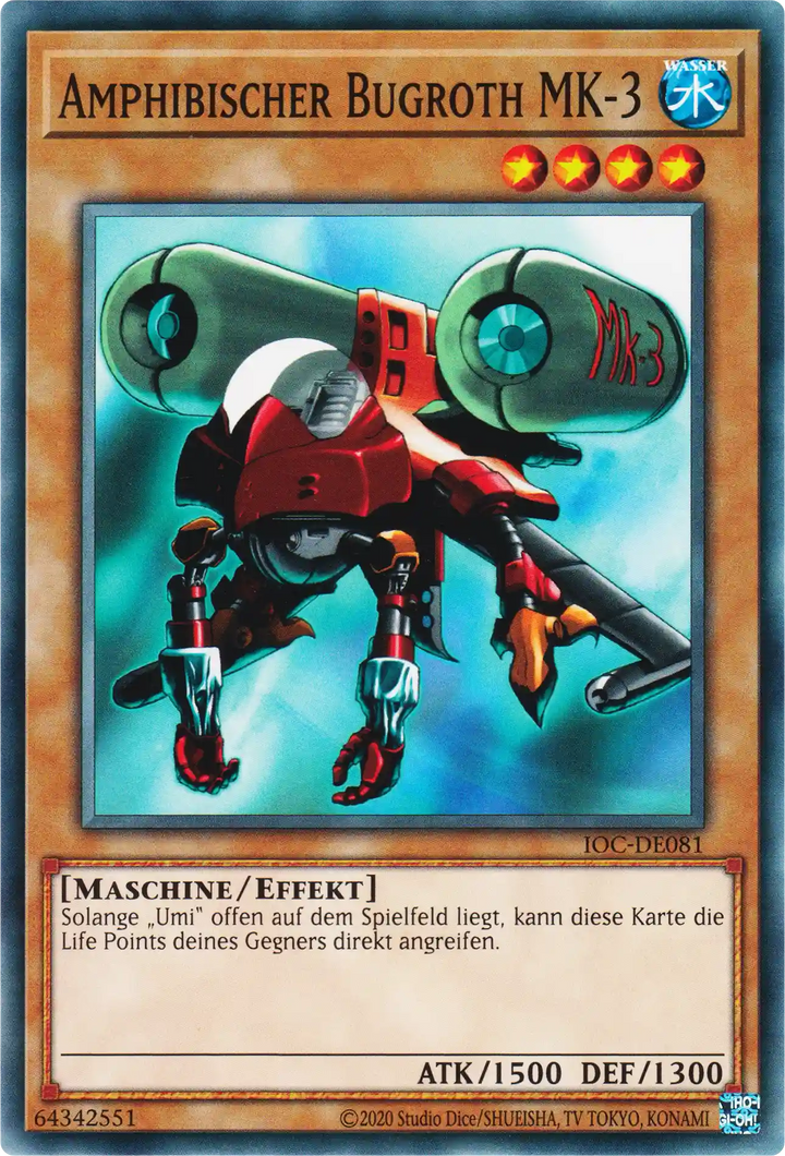 Amphibischer Bugroth MK-3 Yu-Gi-Oh! Karte IOC-DE081 Common