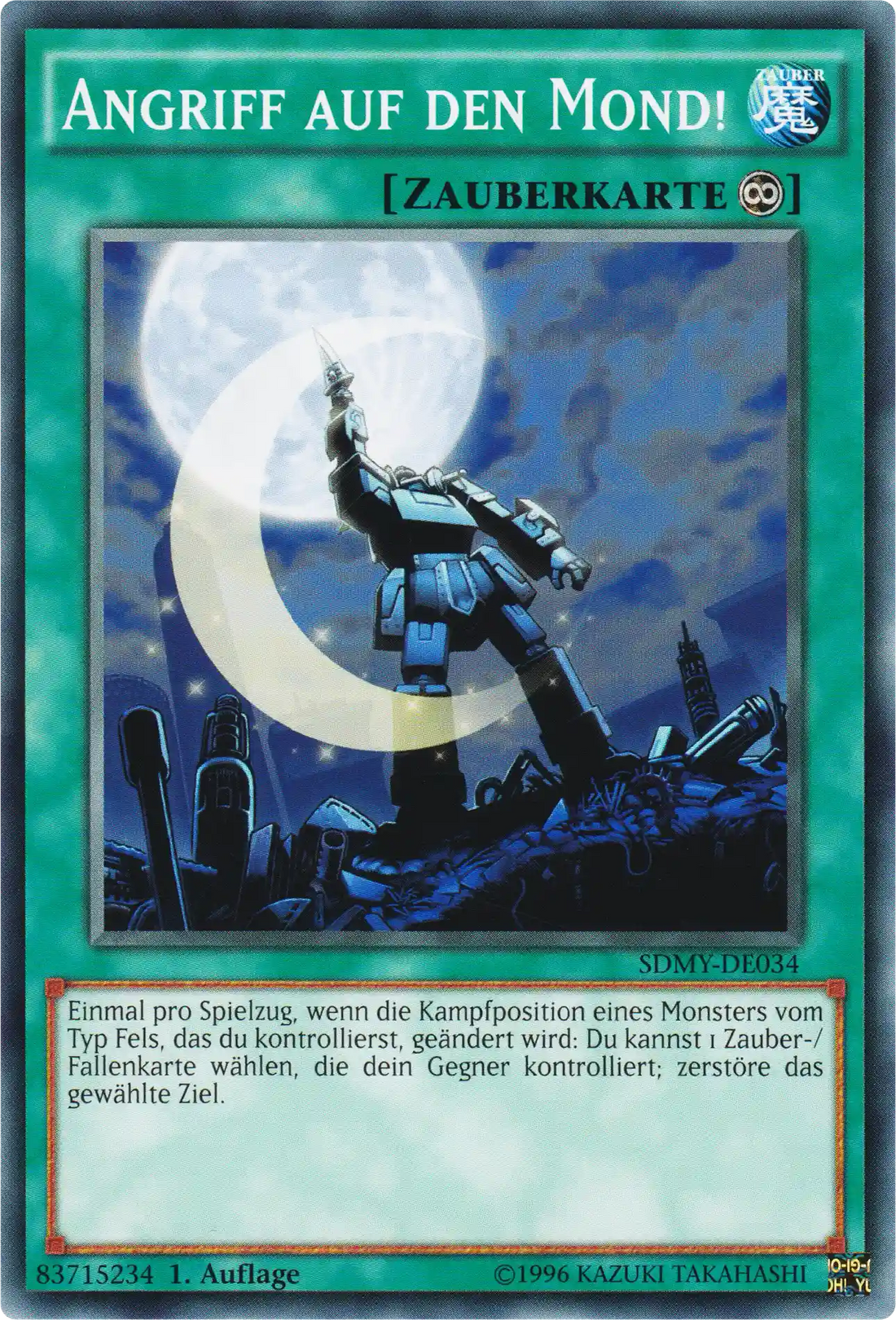 Angriff auf den Mond! Yu-Gi-Oh! Karte SDMY-DE034 Common