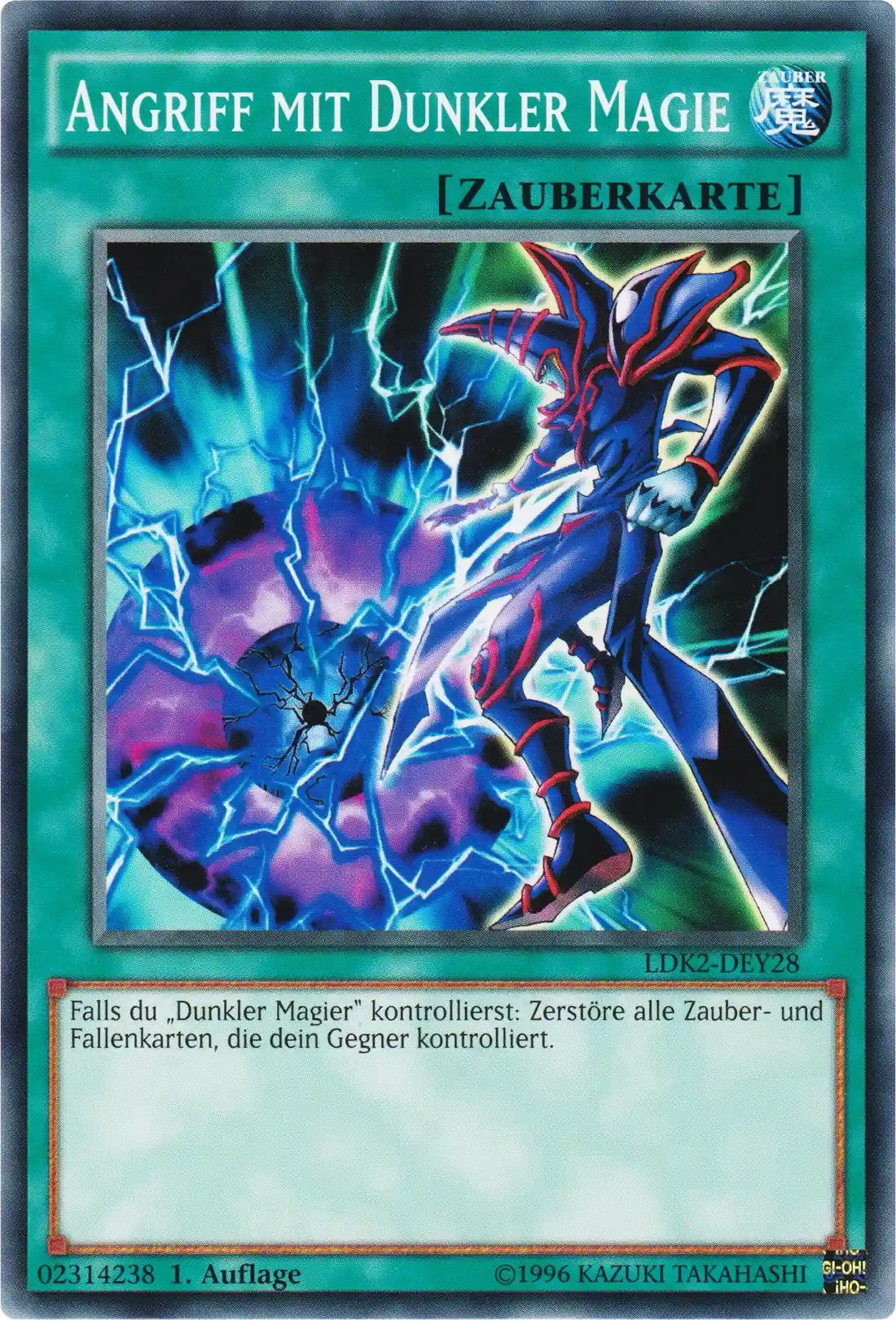 Angriff mit Dunkler Magie Yu-Gi-Oh! Karte LDK2-DEY28 Common