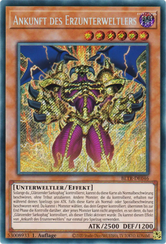 Ankunft des Erzunterweltlers Yu-Gi-Oh! Karte BLTR-DE046 Secret Rare