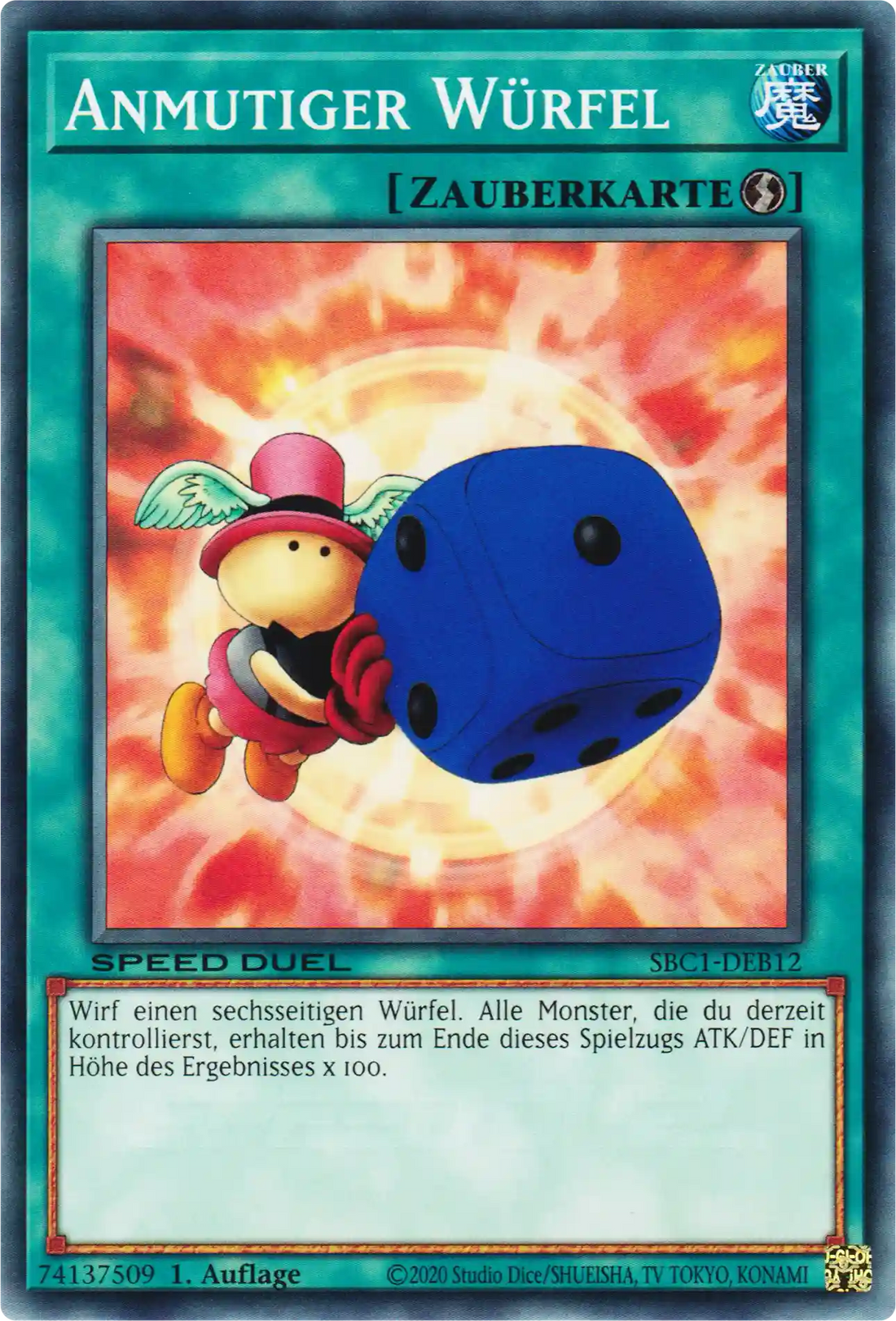 Anmutiger Würfel Yu-Gi-Oh! Karte SBC1-DEB12 Common