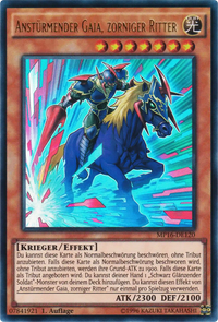 Anstürmender Gaia, zorniger Ritter Yu-Gi-Oh! Karte MP16-DE120 Ultra Rare
