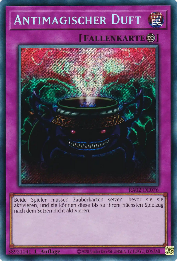 Antimagischer Duft Yu-Gi-Oh! Karte RA02-DE076 Secret Rare