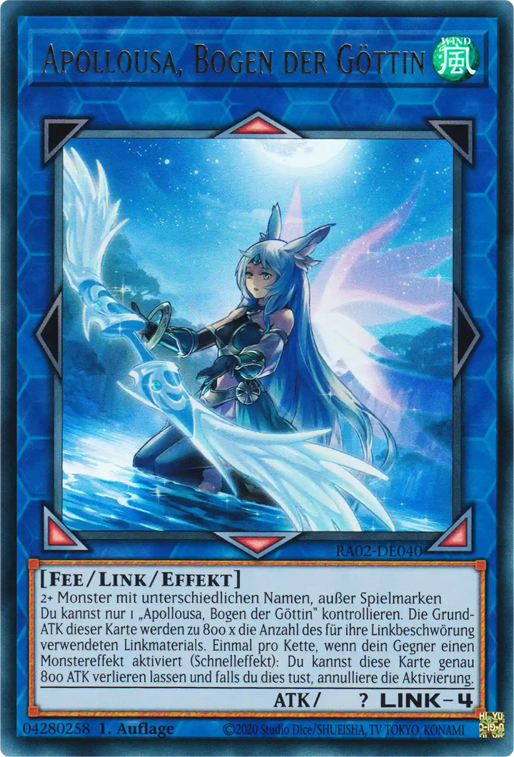 Apollousa, Bogen der Göttin Yu-Gi-Oh! Karte RA02-DE040 Ultra Rare