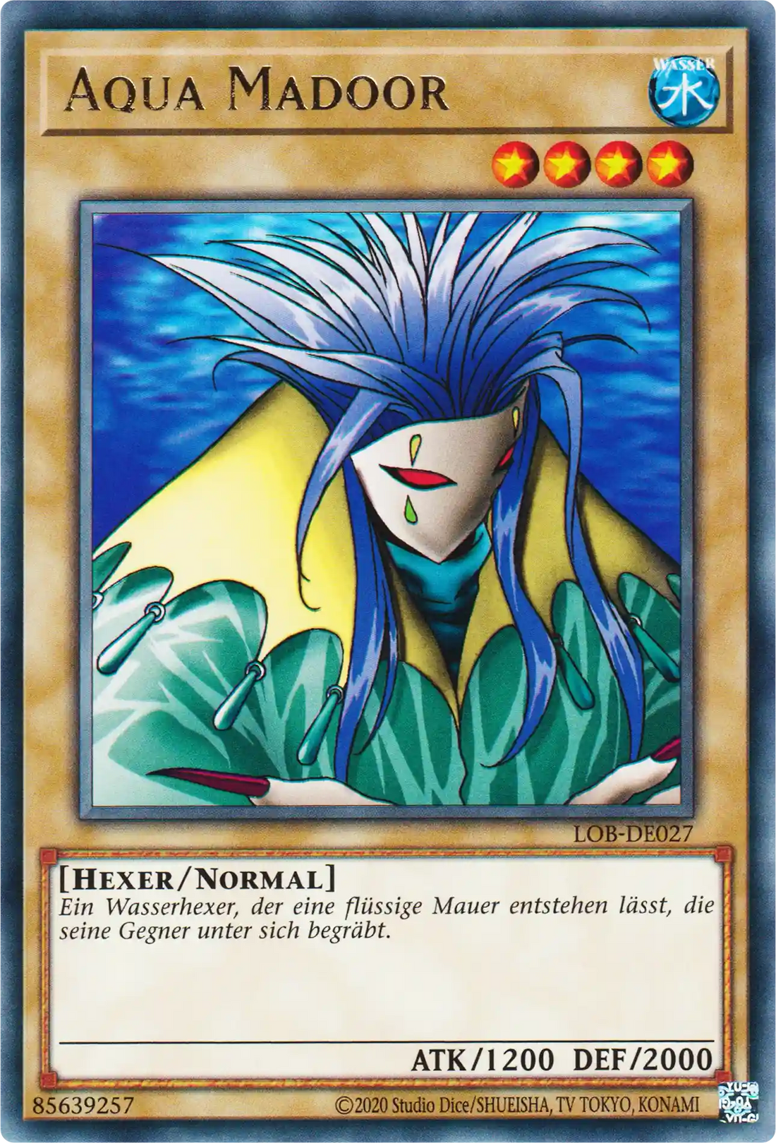Aqua Madoor Yu-Gi-Oh! Karte LOB-DE027 Rare
