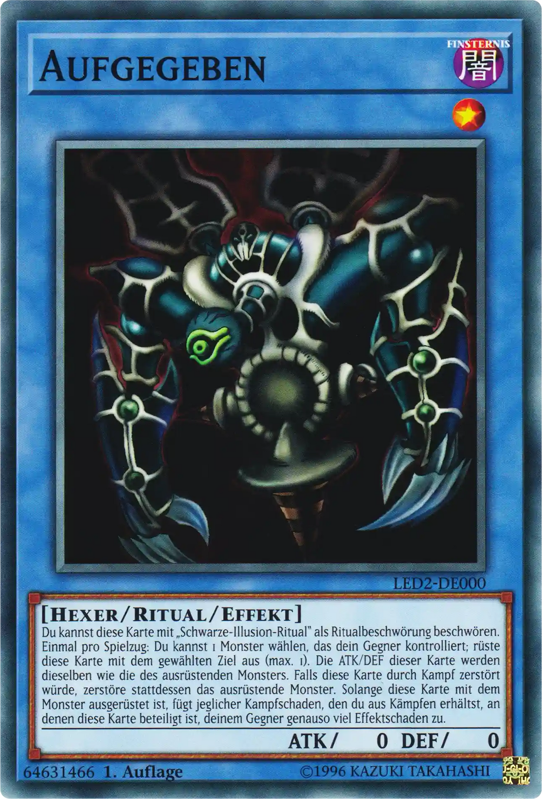 Aufgegeben Yu-Gi-Oh! Karte LED2-DE000 Common