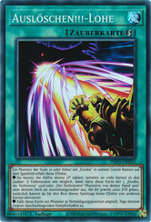 Auslöschen!!!-Lohe Yu-Gi-Oh! Karte INFO-DE055 Super Rare