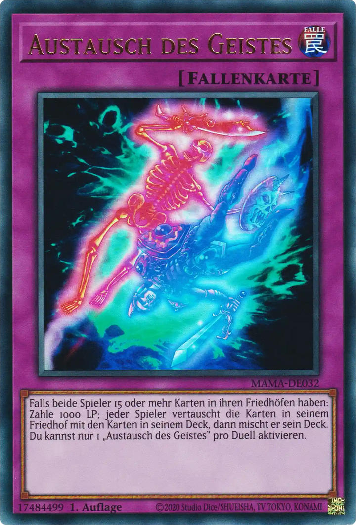 Austausch des Geistes Yu-Gi-Oh! Karte MAMA-DE032 Ultra Rare
