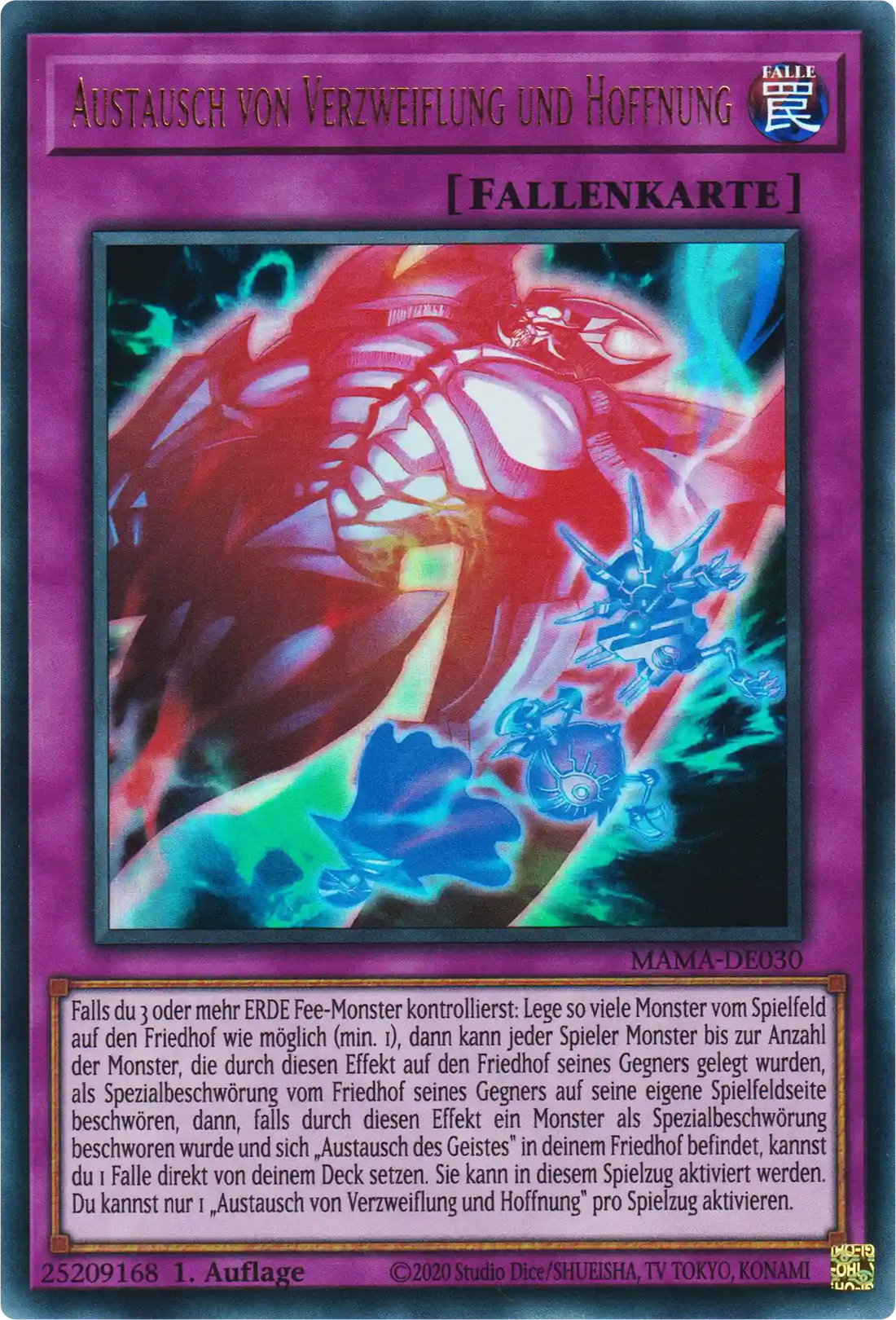 Austausch von Verzweiflung und Hoffnung Yu-Gi-Oh! Karte MAMA-DE030 Ultra Rare